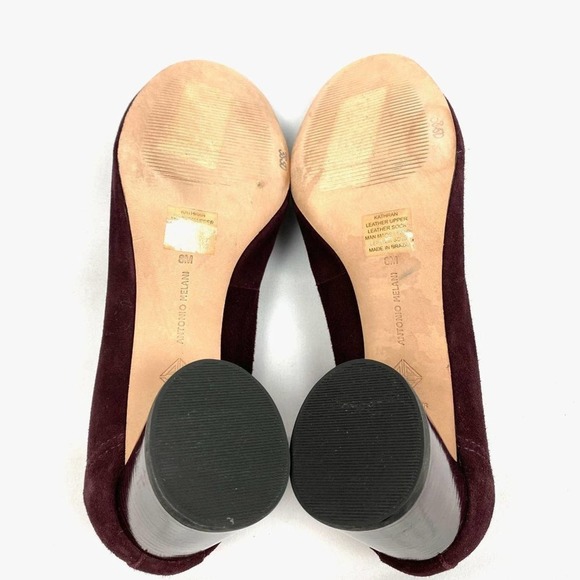 Antonio Melani Kathran Suede Pumps Block Heel 8M - Picture 10 of 11